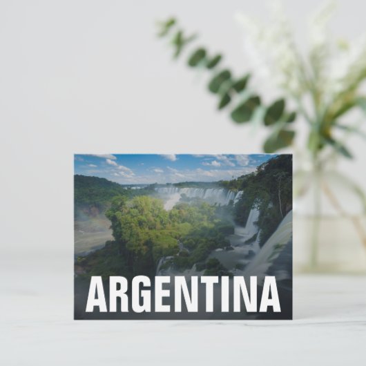 Igauzu Fall in Argentinien Postkarte (Stehend Vorderseite)