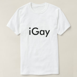 iGay Humour Albern LGBT Spaß Joke Funny Gay T-Shirt