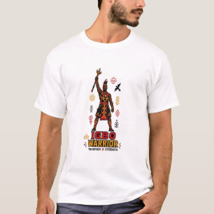 Igbo-Kriegertradition und Stärkedesign T-Shirt