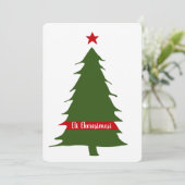Igbo Merry Christmas Tree Feiertagskarte (Stehend Vorderseite)