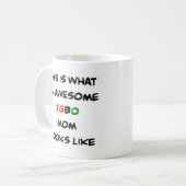 igbo mom, awesome kaffeetasse (Vorderseite Links)