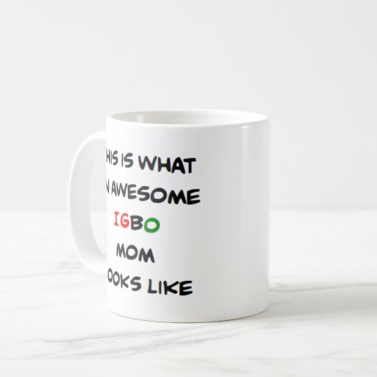 igbo mom, awesome kaffeetasse (Vorderseite Links)