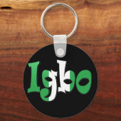 Igbo (nigerianische Flagge) Schlüsselanhänger (Vorderseite)