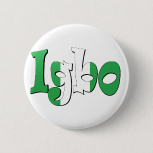 Igbo (nigerische Flagge) Button