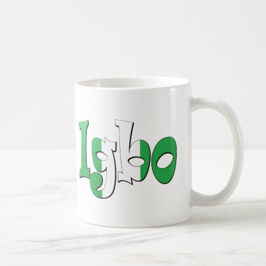 Igbo (nigerische Flagge) Kaffeetasse (Rechts)