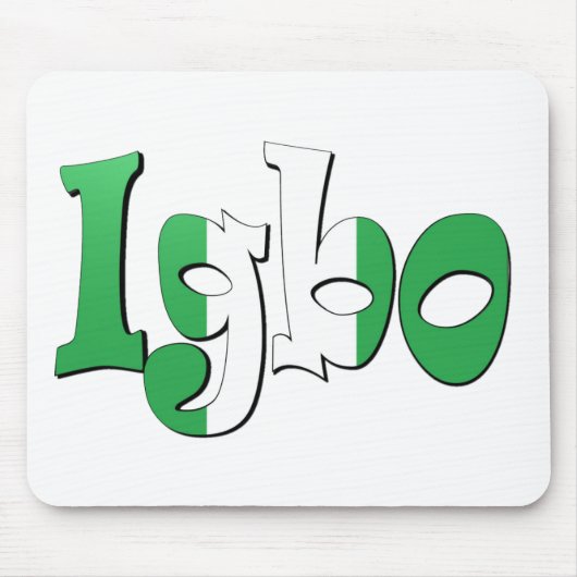 Igbo (nigerische Flagge) Mousepad (Vorne)