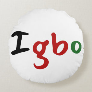Igbo Panafrikanismus Rundes Kissen