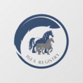 IGEA LOGO FENSTER CLING DECAL FENSTERAUFKLEBER (Blatt)