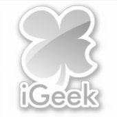 iGeek lustige Apple Parody Vinyl Notebook Aufklebe Aufkleber (Vorderseite)