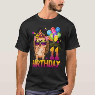 Igel 11. Geburtstag 11 Jahre alter Igel Birt T-Shirt