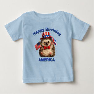 Igel (5an) Patriotisches Kinder T-Shirt