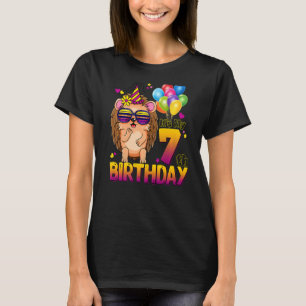 Igel 7. Geburtstag 7 Jahre alter Igel Geburt T-Shirt