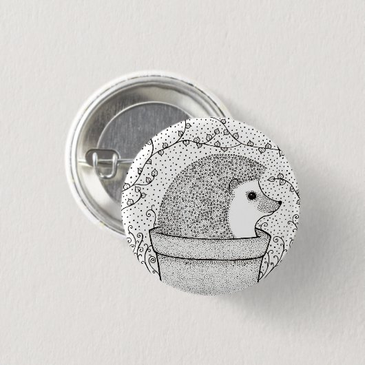 Igel Abzeichen Button (Vorne & Hinten)