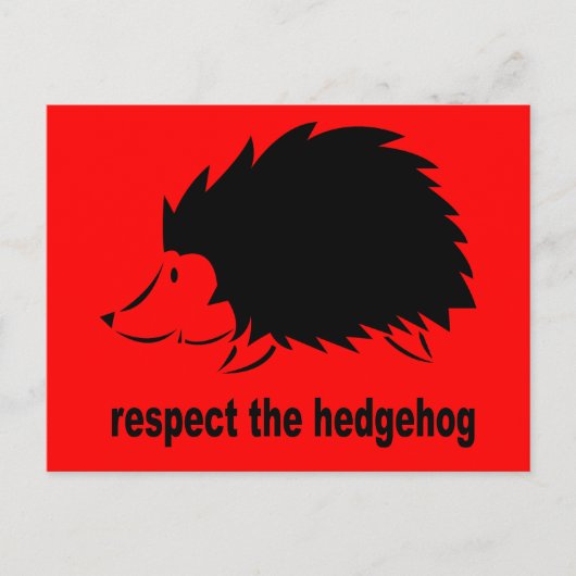 Igel - Achtung des Igels Postkarte (Vorderseite)