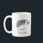 Igel Adorable Süße Tier Malerei Kaffeetasse<br><div class="desc">Igel Aquarellmalerei,  Holztierkunst,  Kindertierkunst,  Igel-Druck,  Igel-Design,  Dekor der Tiere,  Dekoration der Igel,  Kindertierillustrierung,  Geschenk für das Kinderzimmer,  Igel,  Tierdesign. Personalisieren Sie es mit Ihrem Namen.</div>