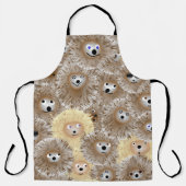 Igel Allover Schürze (Vorderseite)