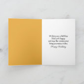 Igel am Geburtstag im Herbst Karte (Innenseite)