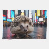 Igel am Times Square Geschirrtuch (Horizontal)