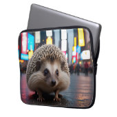 Igel am Times Square Laptopschutzhülle (Vorderseite Links)