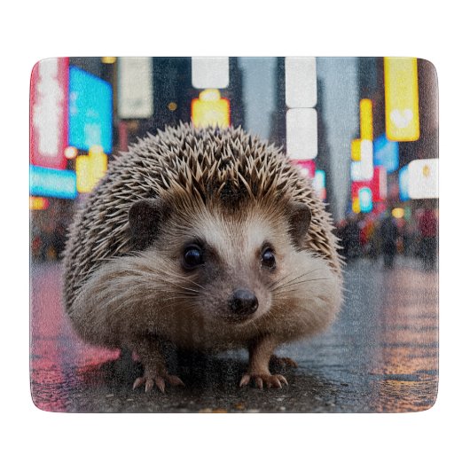 Igel am Times Square Schneidebrett (Vorderseite)