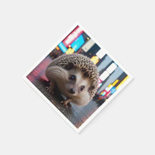 Igel am Times Square Serviette (Ecke)