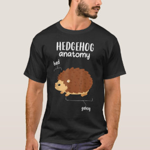Igel Anatomie Niedlicher Igel Männer Frauen T-Shirt