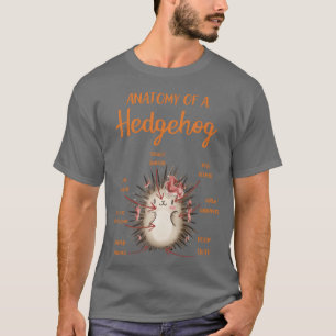 Igel Anatomie Tierliebhaber Mädchen T-Shirt
