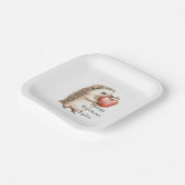 Igel Apple Heart Birthday Pappteller (Gewinkelt)