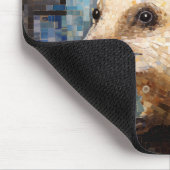 Igel Art Deco Paint Mosaic Mousepad (Ecke)