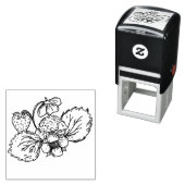 Igel auf Erdbeerpflanze Stempel (Beispiel)