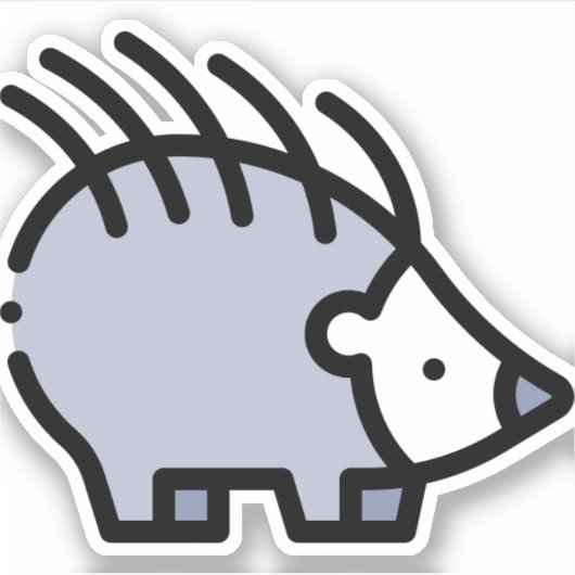 Igel Aufkleber (Vorderseite)