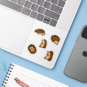 Igel Aufkleber (Laptop mit iPhone)