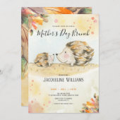 Igel aus Herbst - Einladung (Vorne/Hinten)