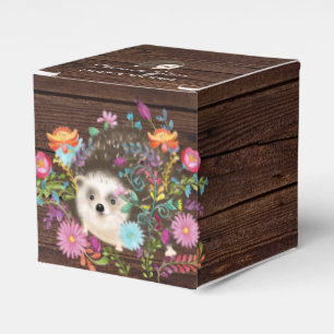 Igel aus Holz Favoriten Box Rustikales Holzplatz Geschenkschachtel