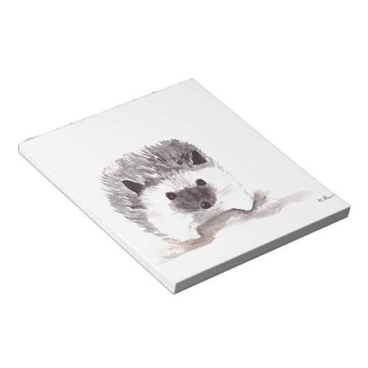 Igel aus niedlichem  notizblock (angewinkelt)