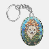 Igel aus Süßglas Schlüsselanhänger (Vorderseite links)