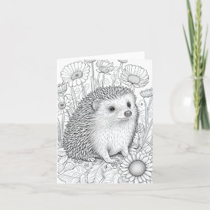 Igel Ausmalen Falz Dankeskarten Dankeskarte