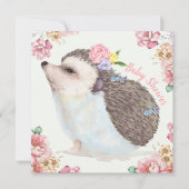 Igel Baby Dusche Einladung (Vorderseite)