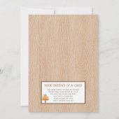 Igel Baby Dusche Einladung (Rückseite)