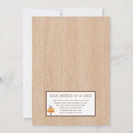 Igel Baby Dusche Einladung (Rückseite)