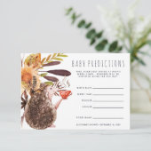 Igel | Baby Shooting Game Einladung (Stehend Vorderseite)