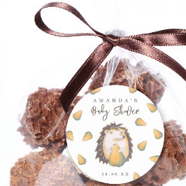 Igel Babydusche Runder Aufkleber