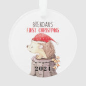 Igel Baby's First Christmas Ornament (Rückseite)