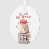 Igel Baby's First Christmas Ornament (Vorderseite)