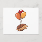 Igel-Ballons Postkarte (Vorderseite)