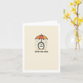 Igel Better Days Ahead Card Karte (Gelbe Blume)