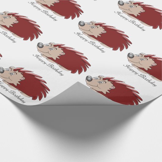 Igel Birthday Geschenkpapier (Ecke)