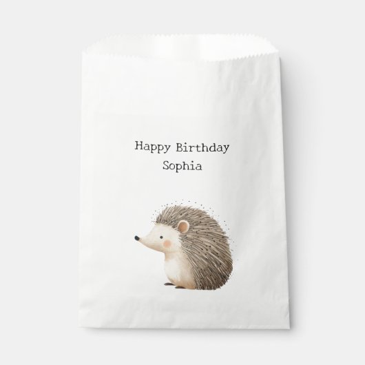Igel Birthday Geschenktütchen (Vorderseite)