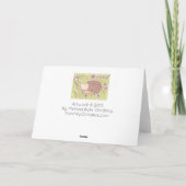 Igel Birthday Karte (Rückseite)