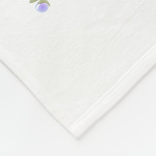 Igel blau 1 - Aquarell-Design | personalisierbare Fleecedecke (Ecke)